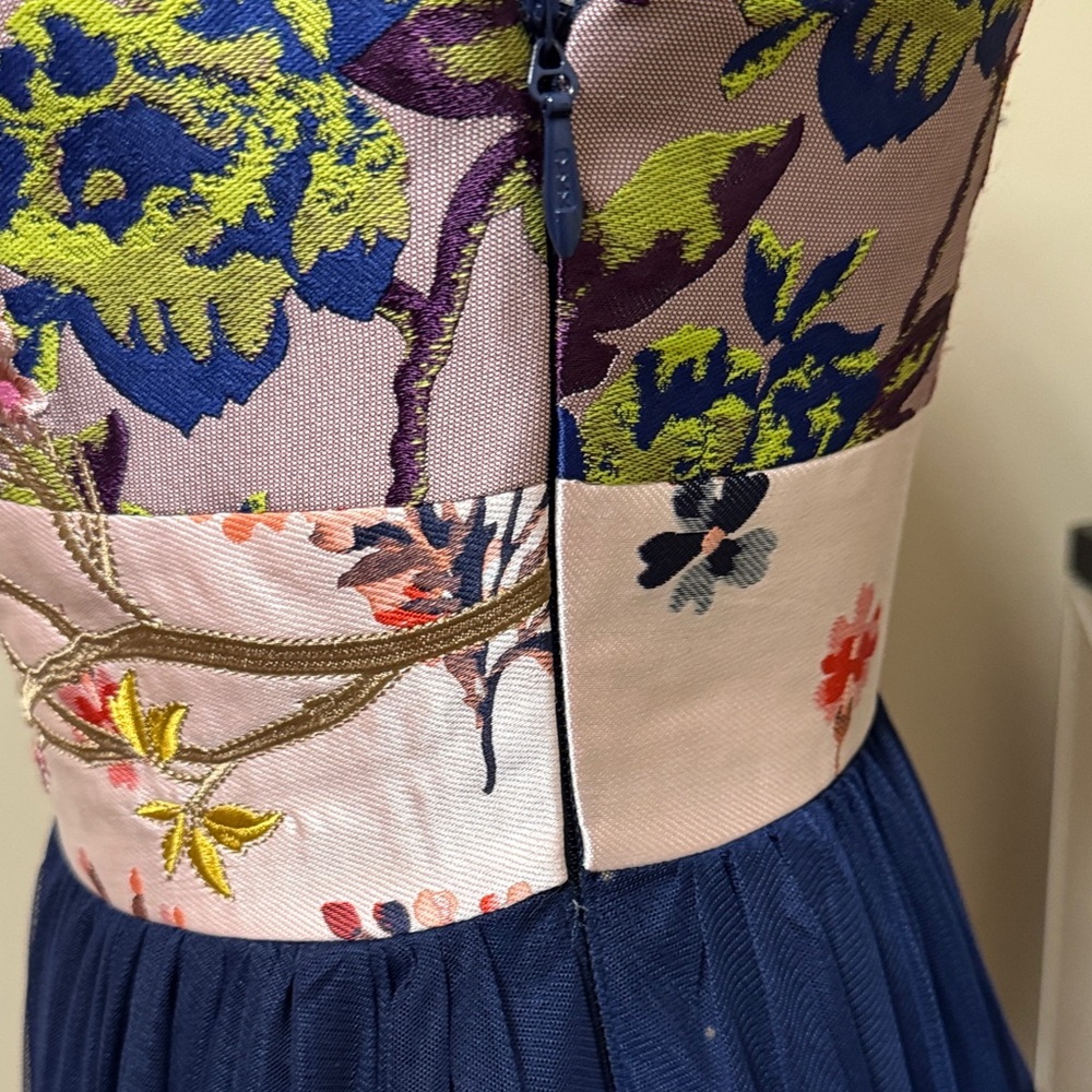 Anthropologie Moulinette Soeurs Cocktail Tulle Midi Dress Size 4 pre-owned - Picture 5 of 14